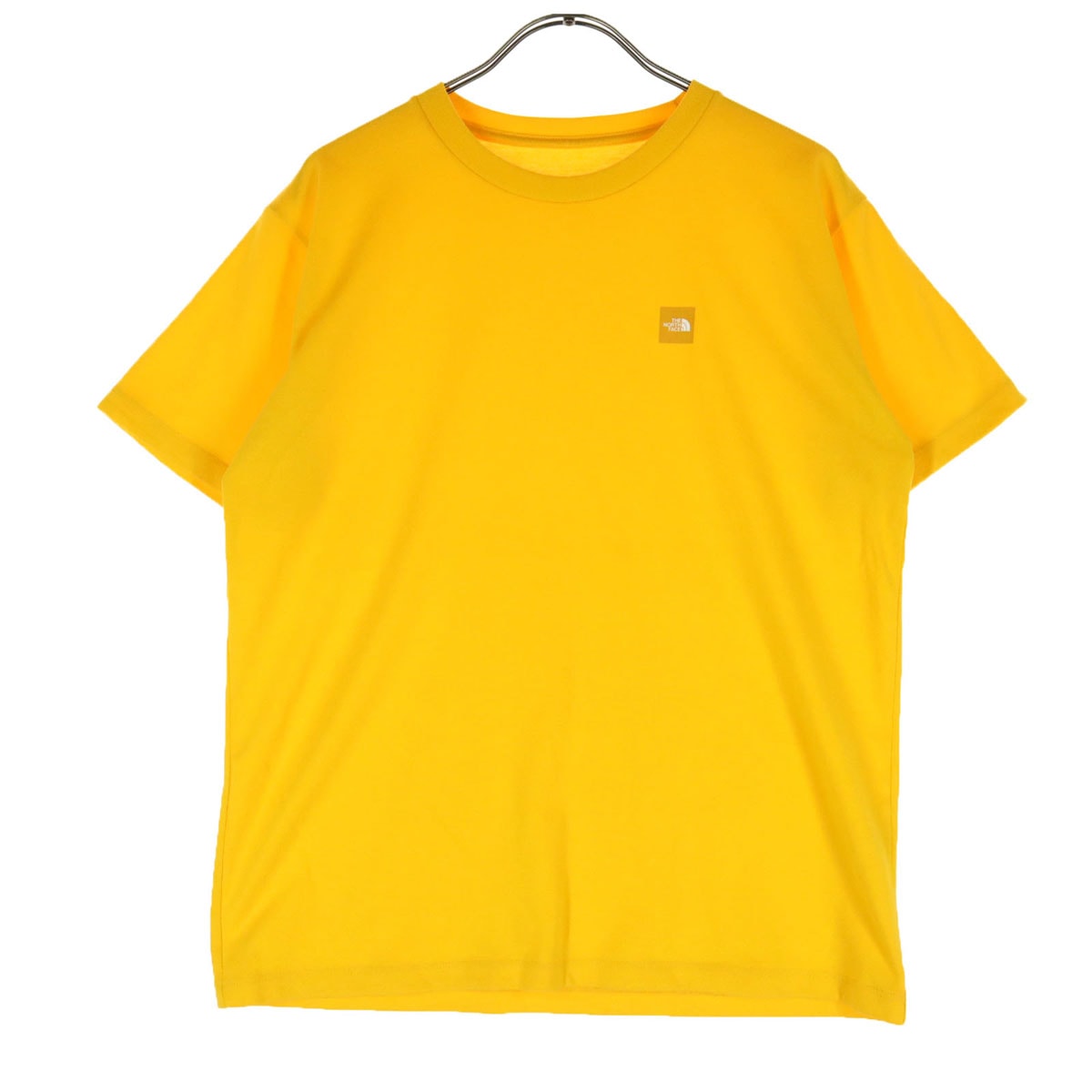 美品 THE NORTH FACE ザノースフェイス NTW32107 ワンポイントロゴ 半袖 Tシャツ M オレンジ