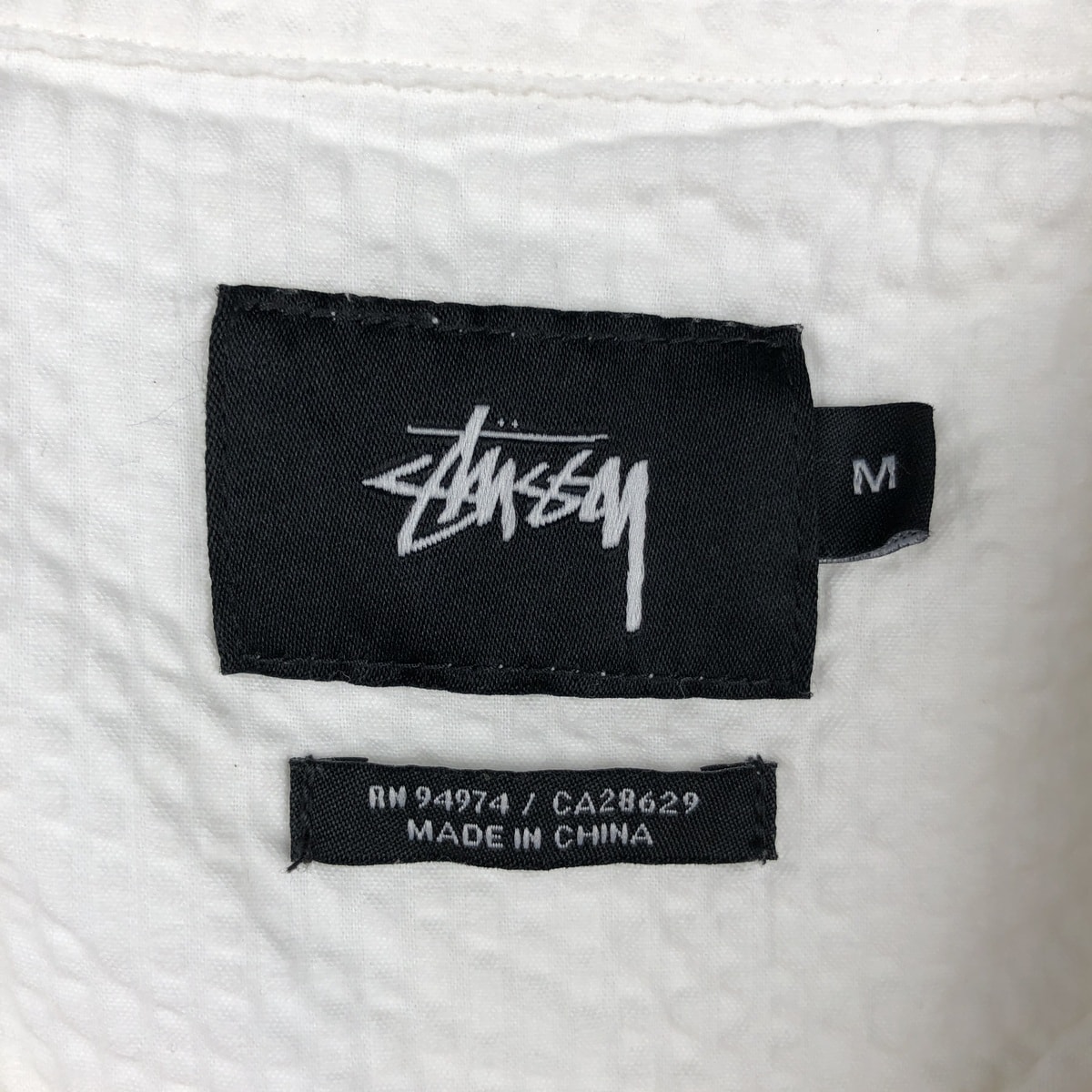 B (目立った傷や汚れなし)】古着 ステューシー STUSSY シアサッカー