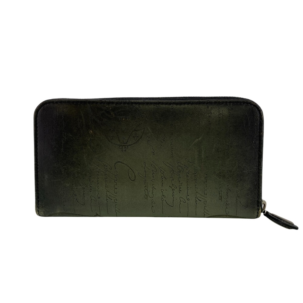 ベルルッティ Berluti 長財布 カリグラフィ イタウバ ラウンドジップウォレット グレー