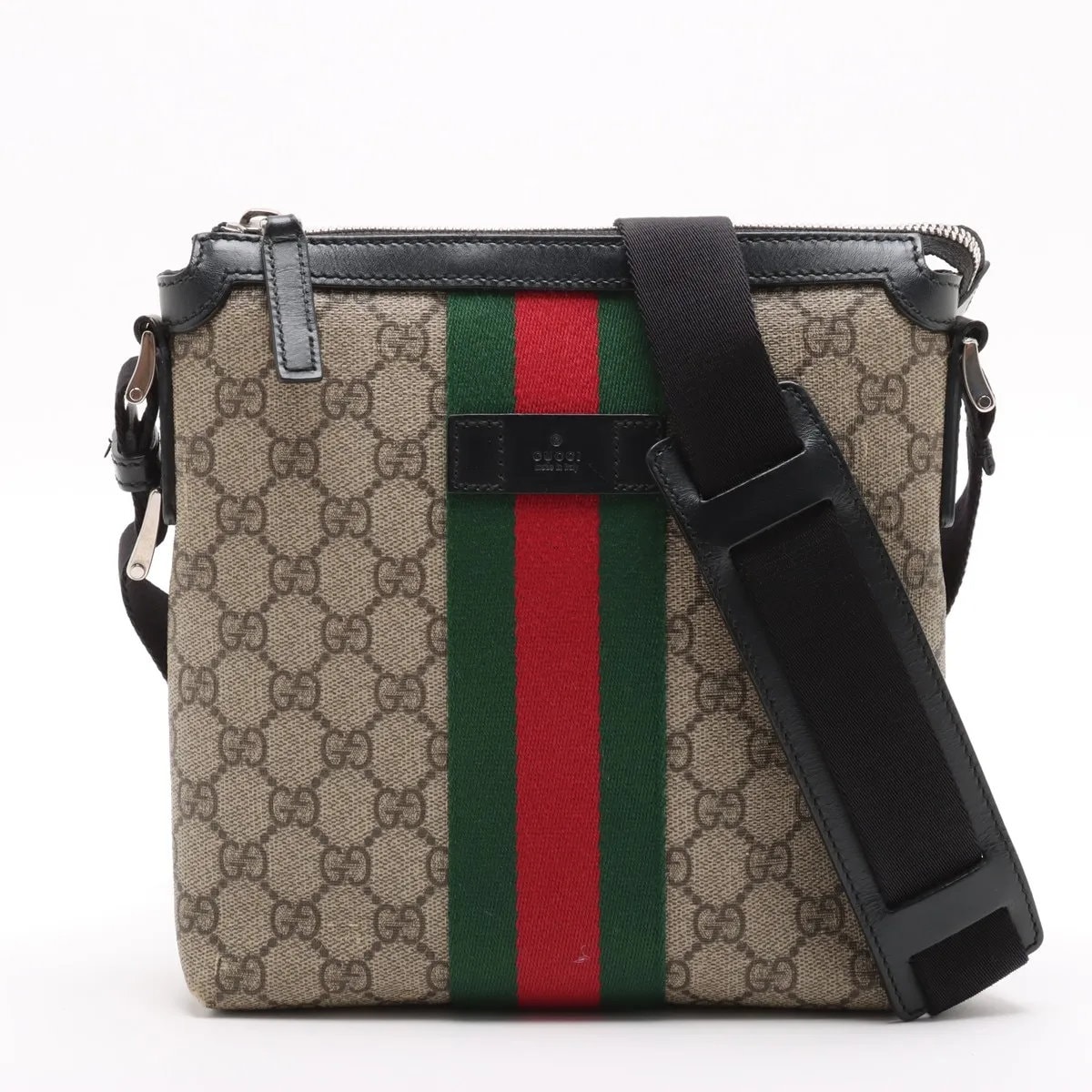 ■美品 グッチ GGキャンバス シェリー ライン471454