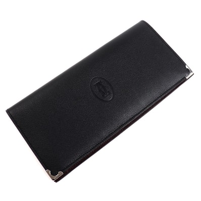 CARTIER カルティエ マスト ドゥ カルティエ 札入れ ブラック L3000583 メンズ【中古】【美品】