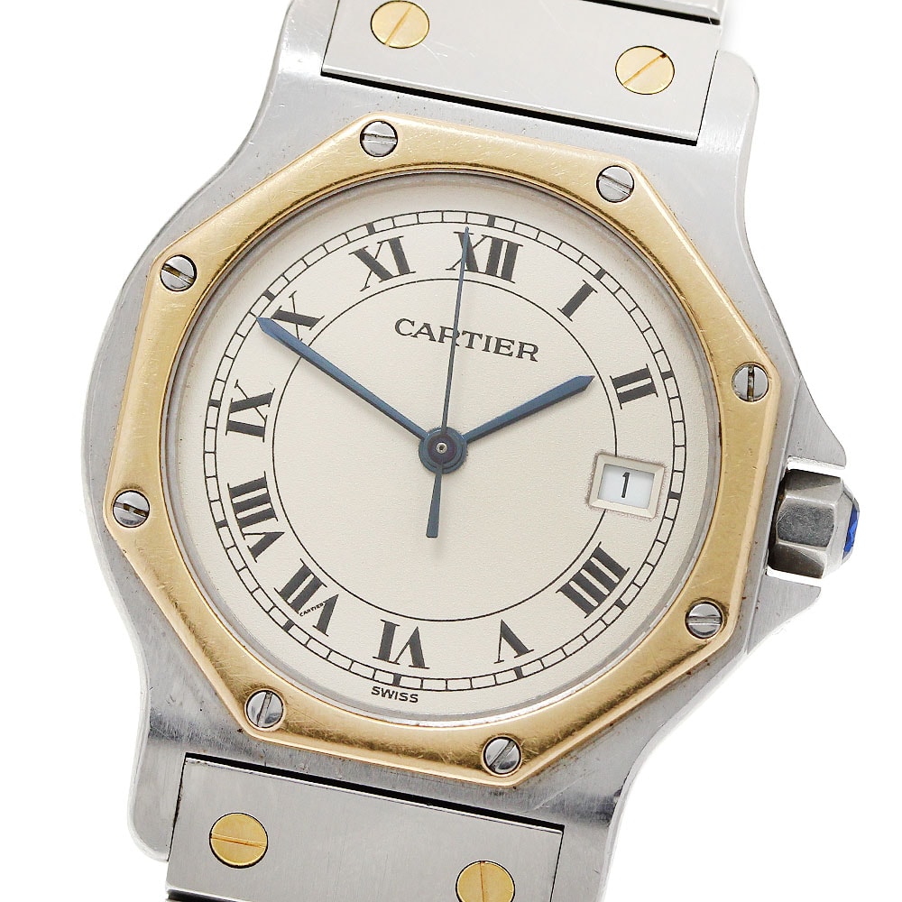 カルティエ ベニュワールSM PG W8000005 PG･RG クォーツ 中古)CARTIER カルティエ ベニュワール SM W8000005（商品ID