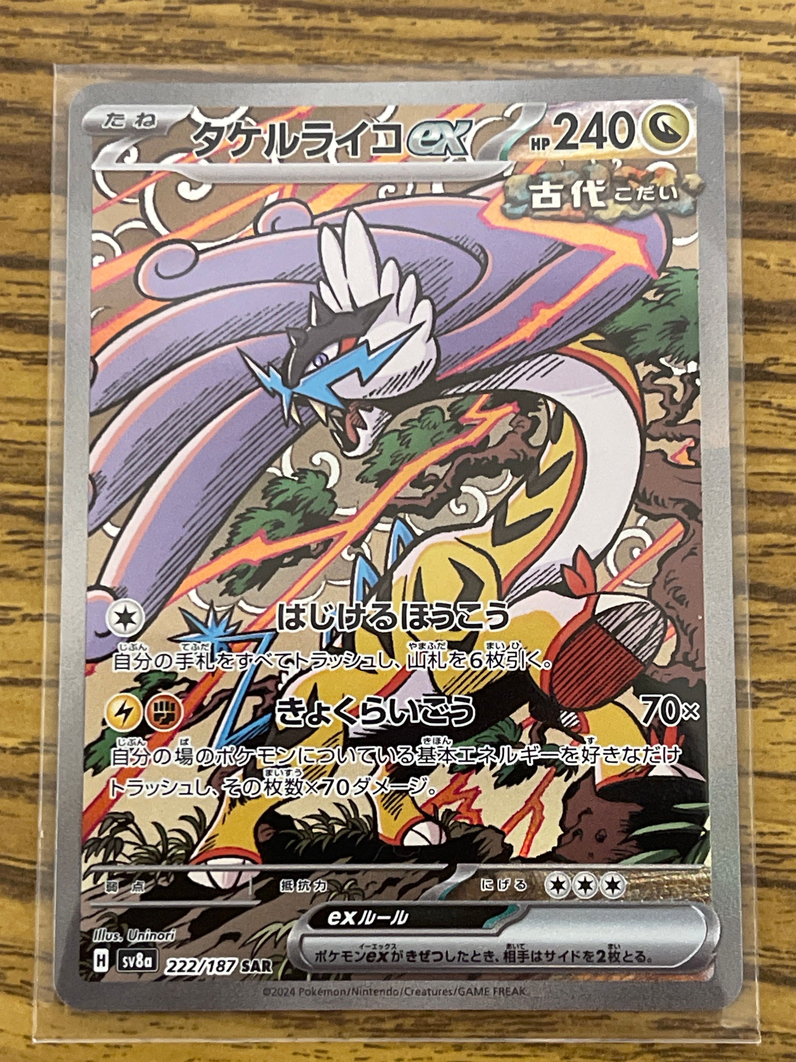 タケルライコex SAR [SV8a 222/187](ハイクラスパック「テラスタルフェスex」)