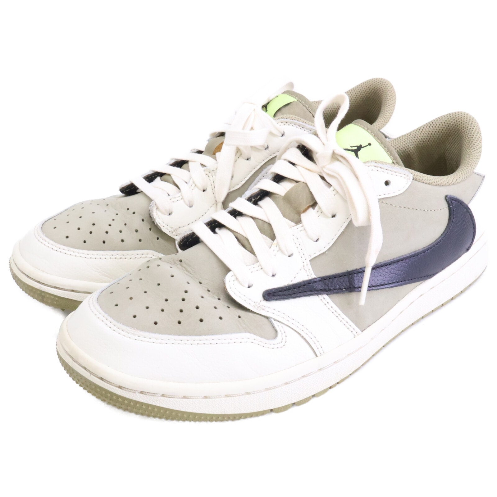 ナイキ xTravis Scott トラヴィススコット FZ3124-200 AIR JORDAN 1 LOW GOLF ローカットスニーカー 26.5