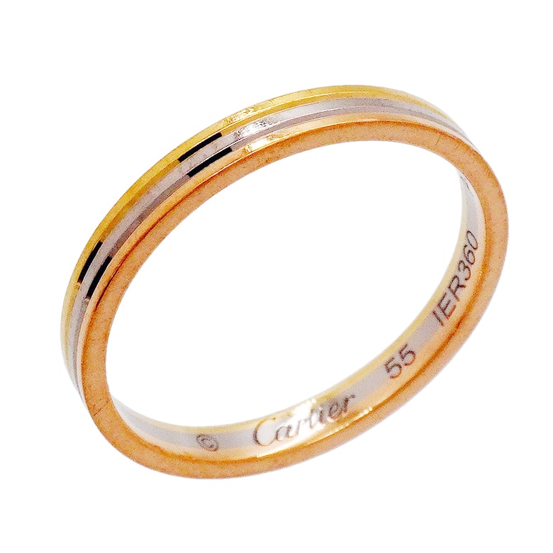 ★SALE【6jgb0288】カルティエ リング ヴァンドーム K18YG イエローゴールド K18WG ホワイトゴールド K18PG ピンクゴールド #55【中古】メンズ レディース ユニセックス