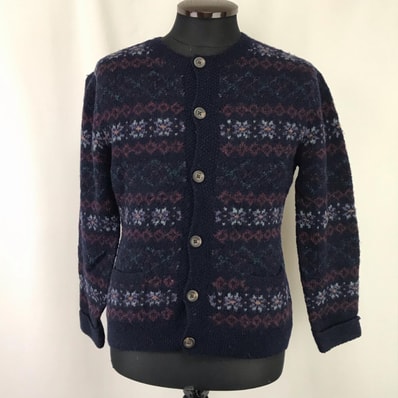 Brooks Brothers/ブルックスブラザーズ★ウールニットカーディガン【メンズM/ネイビー/navy】ウール/Tops/sweater◆BJ117-b