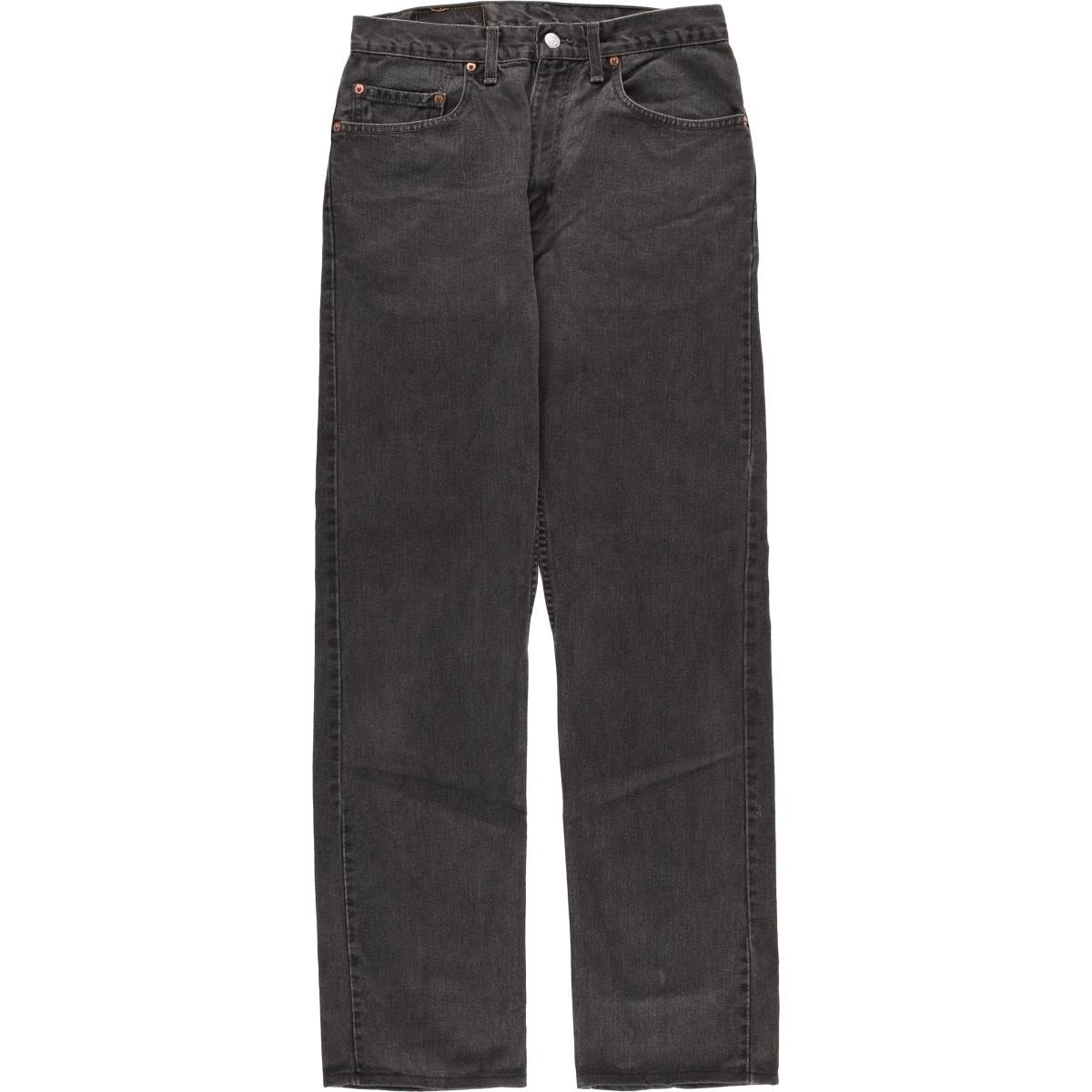 古着 00年代 リーバイス Levi's 505 REGULAR FIT STRAIGHT LEG ブラックデニム テーパードデニムパンツ カナダ製 メンズw30相当/evb032972