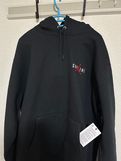 Supreme x Jordan Hooded Sweatshirt "Black"