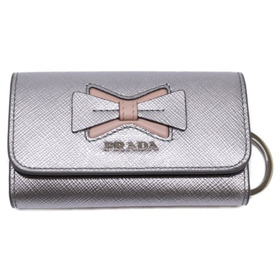 プラダ 【新品未使用】1PG004 2B7S F00KK サフィアーノ キーリング付 4連