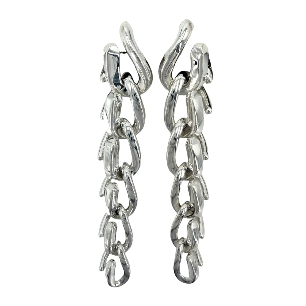 TIFFANY&Co. ティファニー ピアス フォージ ドロップリンク アクセサリー シルバー925    レディース 約20.7g【中古品】