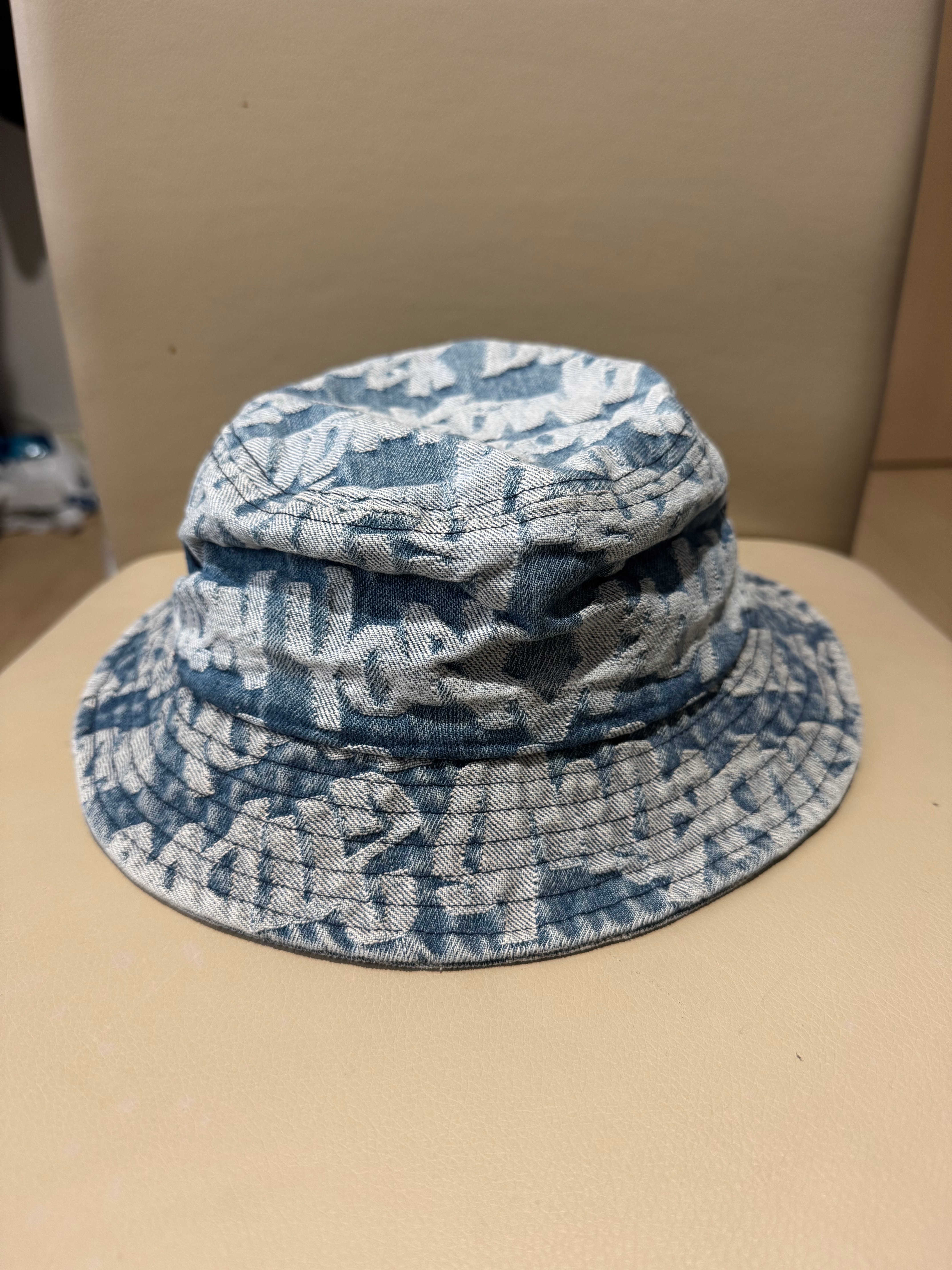 Supreme Fat Tip Jacquard Denim Crusher "Blue"