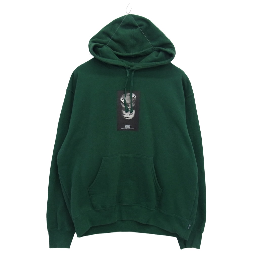 Supreme シュプリーム パーカー 24SS Soup Can Hooded Sweatshirt スープ カン フーデッド スウェットシャツ パーカー グリーン系 M【中古】