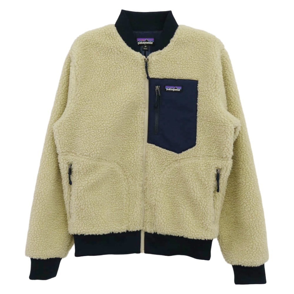 patagonia パタゴニア ジャケット 19AW 22830 Retro X BOMBER Jacket フリース ボア レトロ X ボンバー ジャケット ブルゾン オフホワイト系 XS【中古】