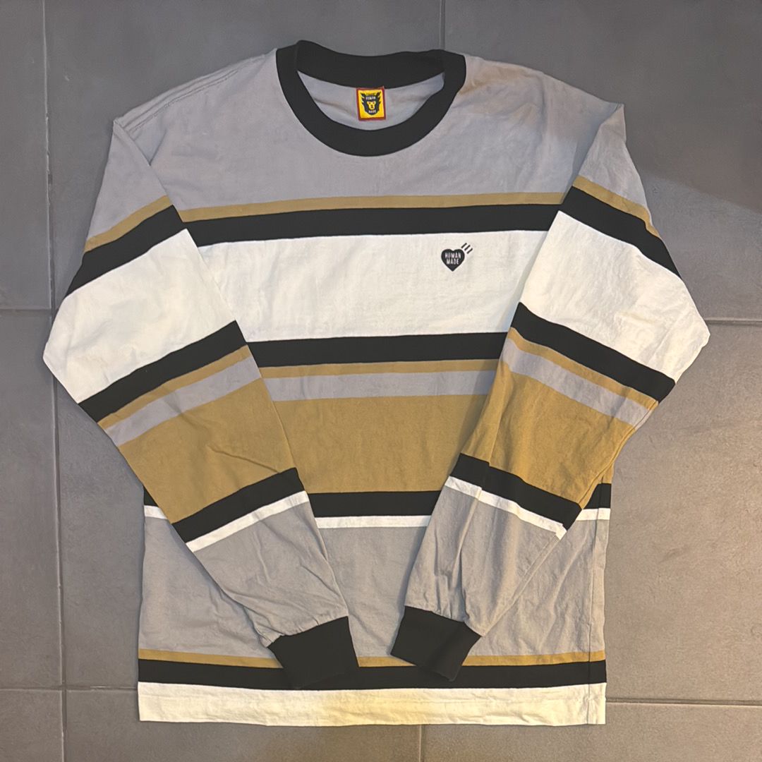 HUMAN MADE Border L/S T-Shirt "Brown"