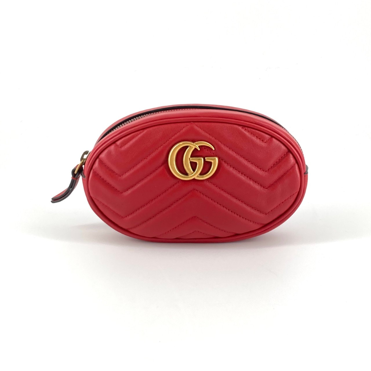 GUCCI(グッチ) GGマーモント ベルトバッグ 476434 ウエストバッグ レッド