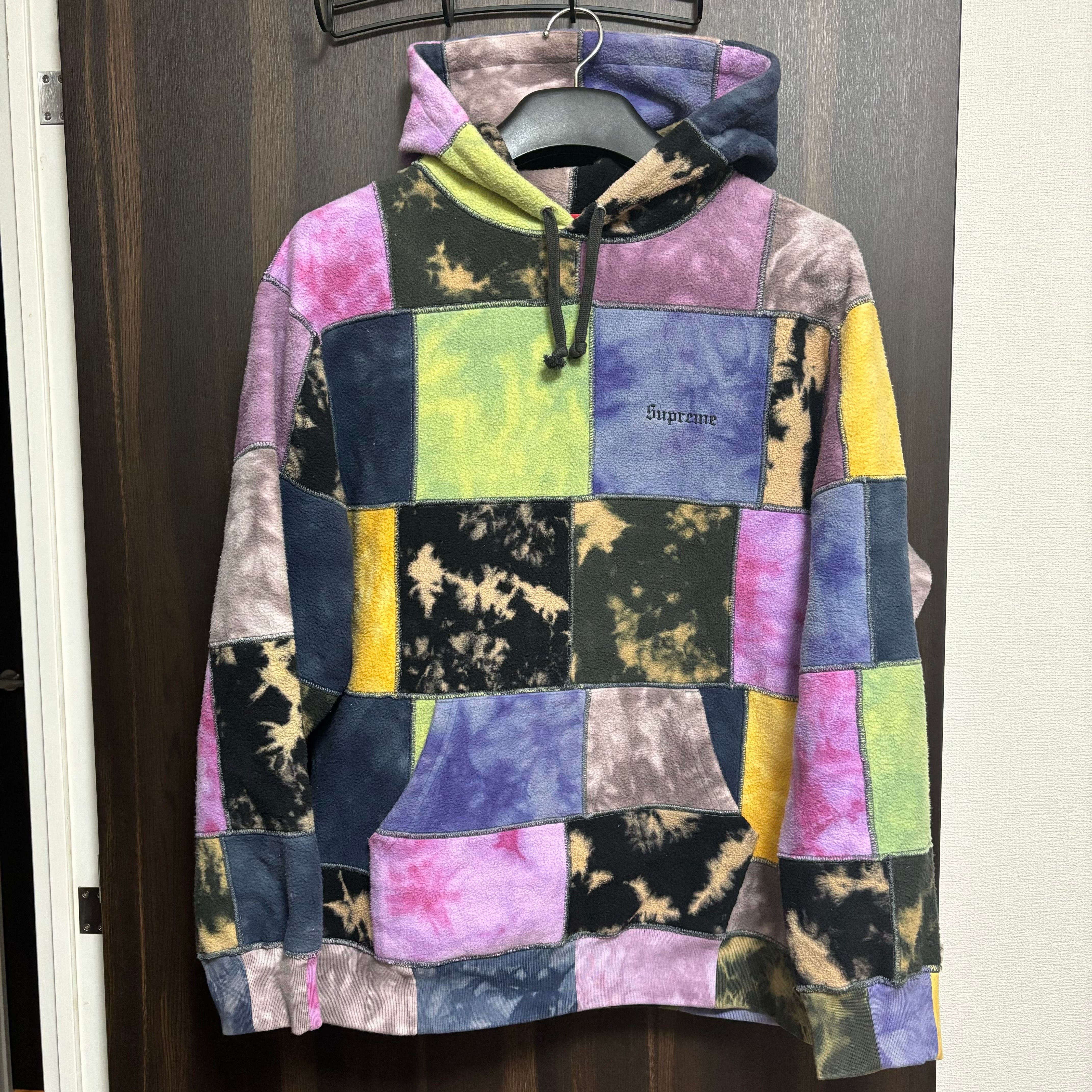 Supreme Patchwork Tie Dye Hooded Sweatshirt "Tie Dye"