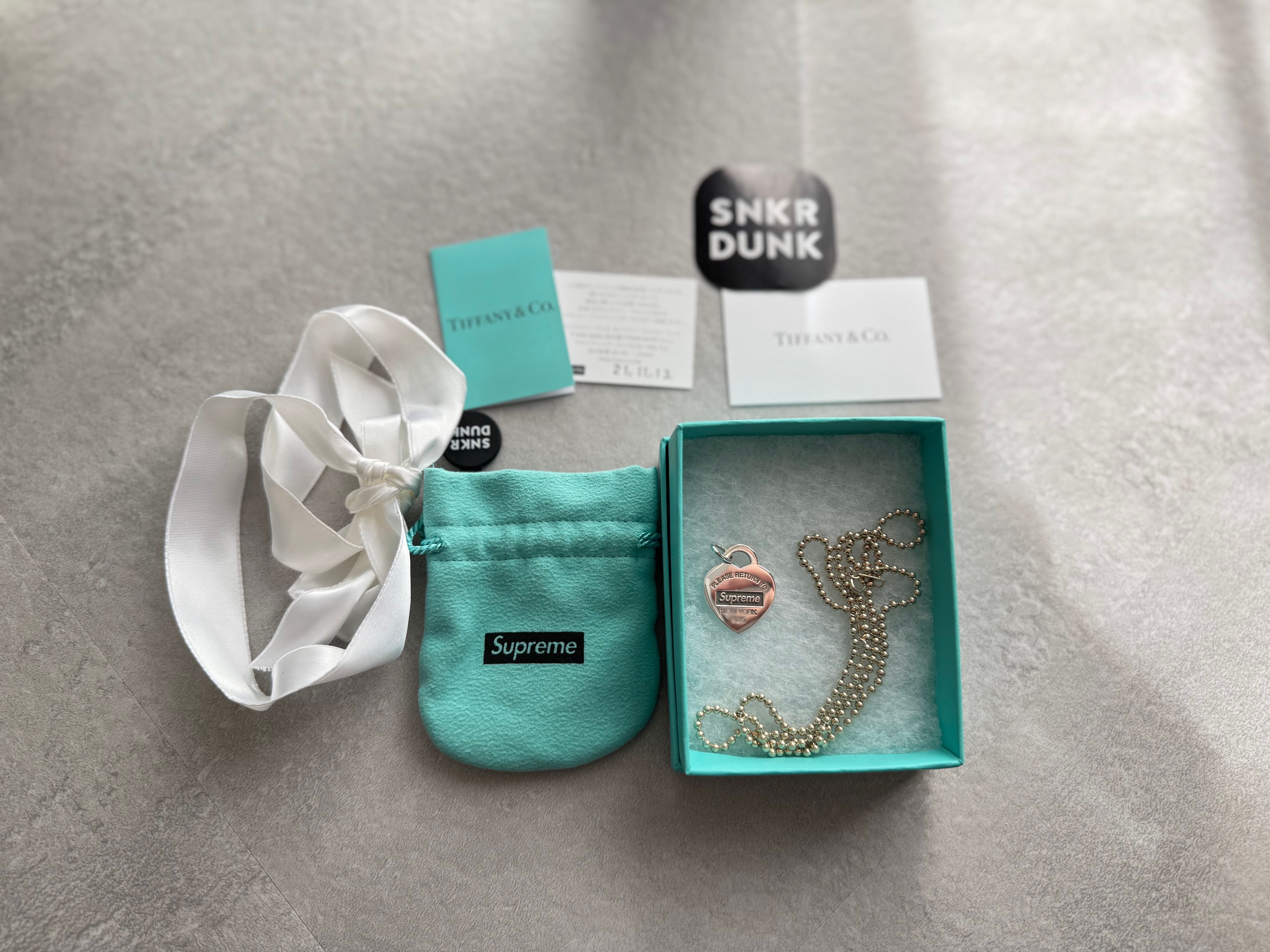 Supreme / Tiffany & Co. Return to Tiffany Heart Tag Pendant "Silver"