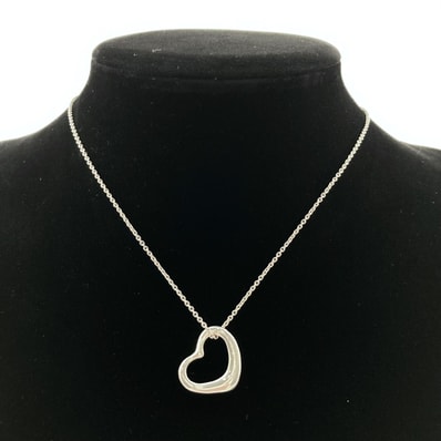 TIFFANY&Co.(ティファニー) エルサペレッティ オープンハート Ag925 ネックレス 5.3g シルバー
