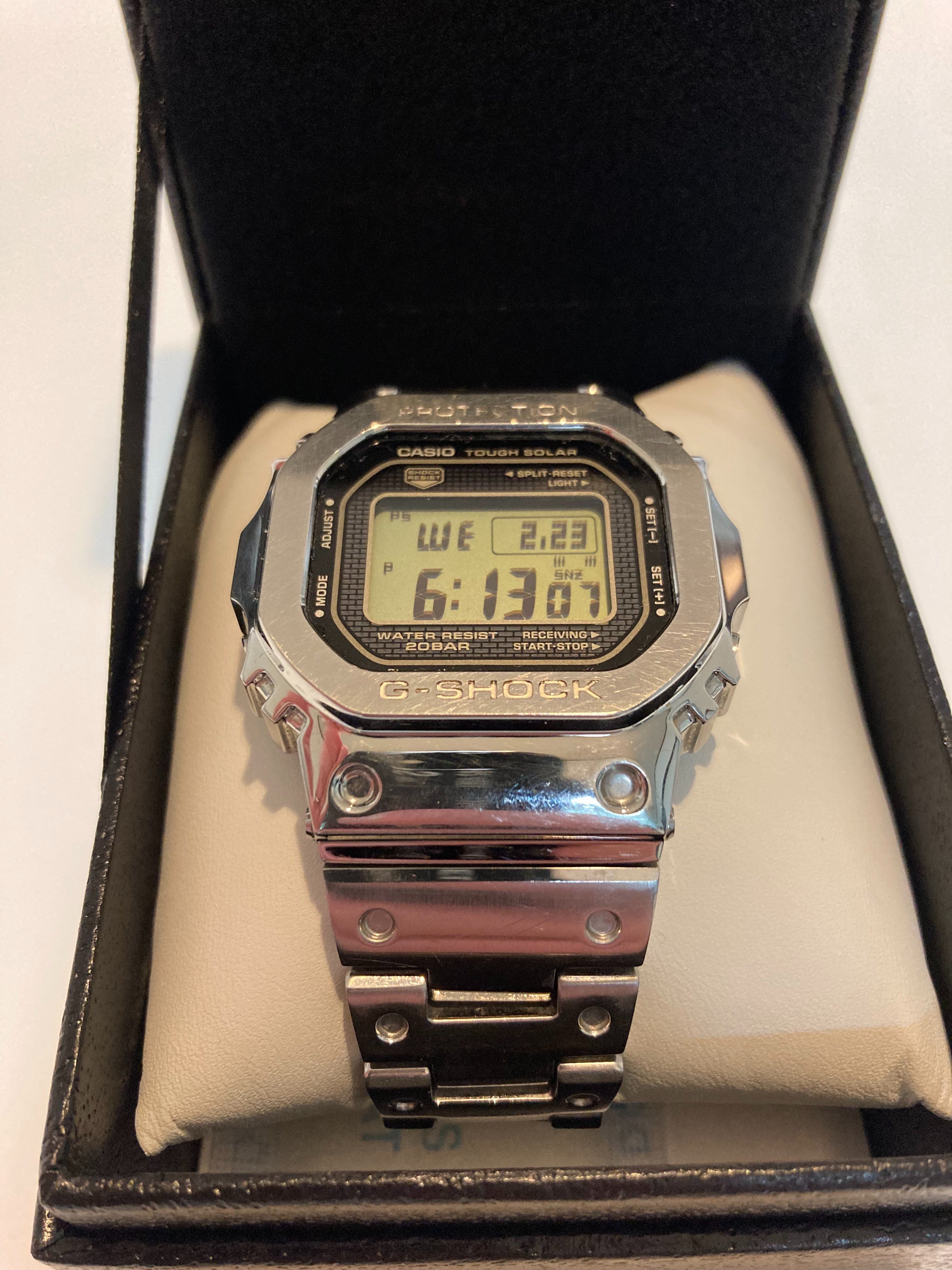 Casio G-Shock GMWB5000D-1 - 44mm in Stainless Steel