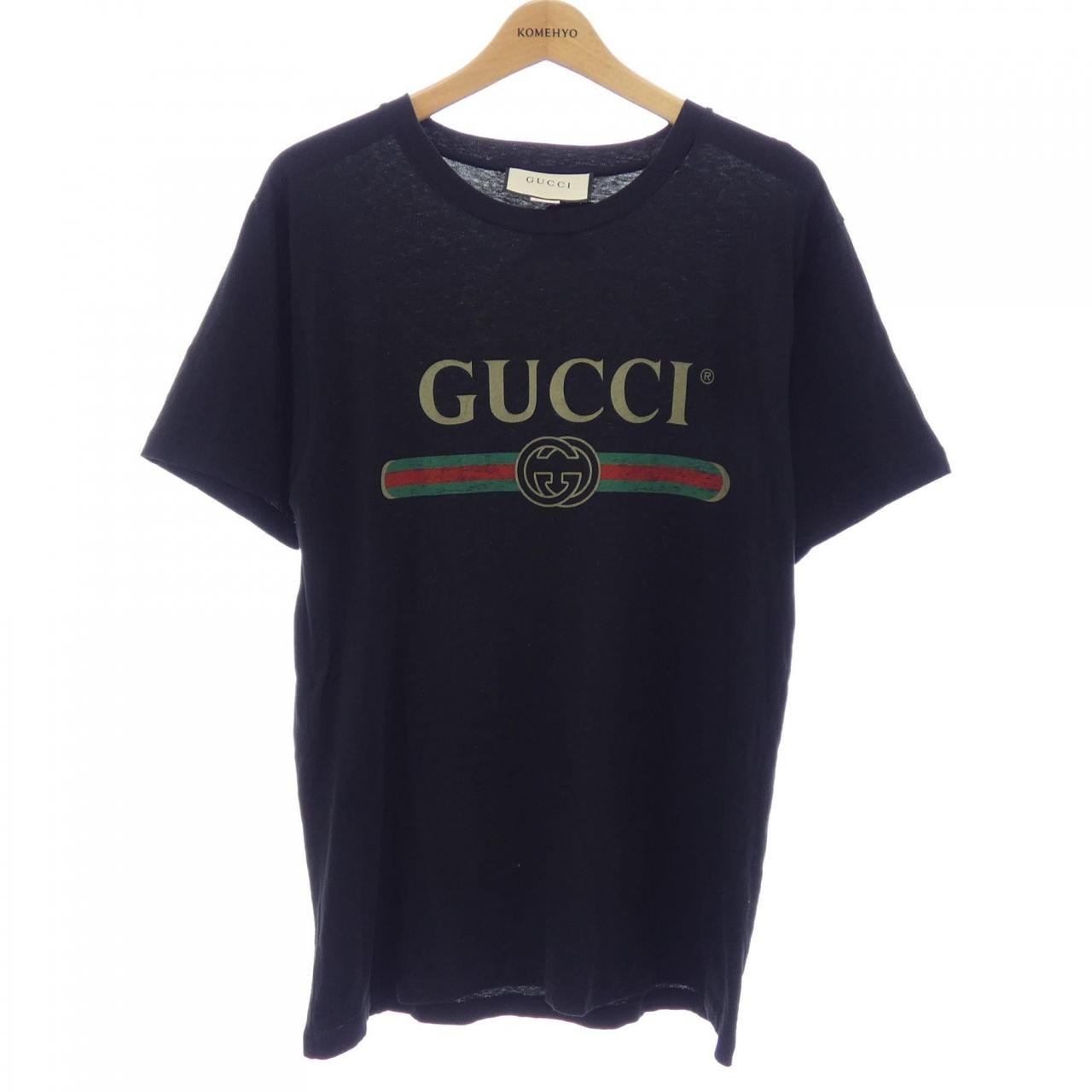 グッチ GUCCI GUCCI ロゴ オーバーサイズ コットン Tシャツ 457095-X5L89 Tシャツ
