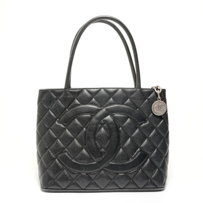 シャネル CHANEL 7番台 復刻トート キャビアスキン トートバッグ【中古】