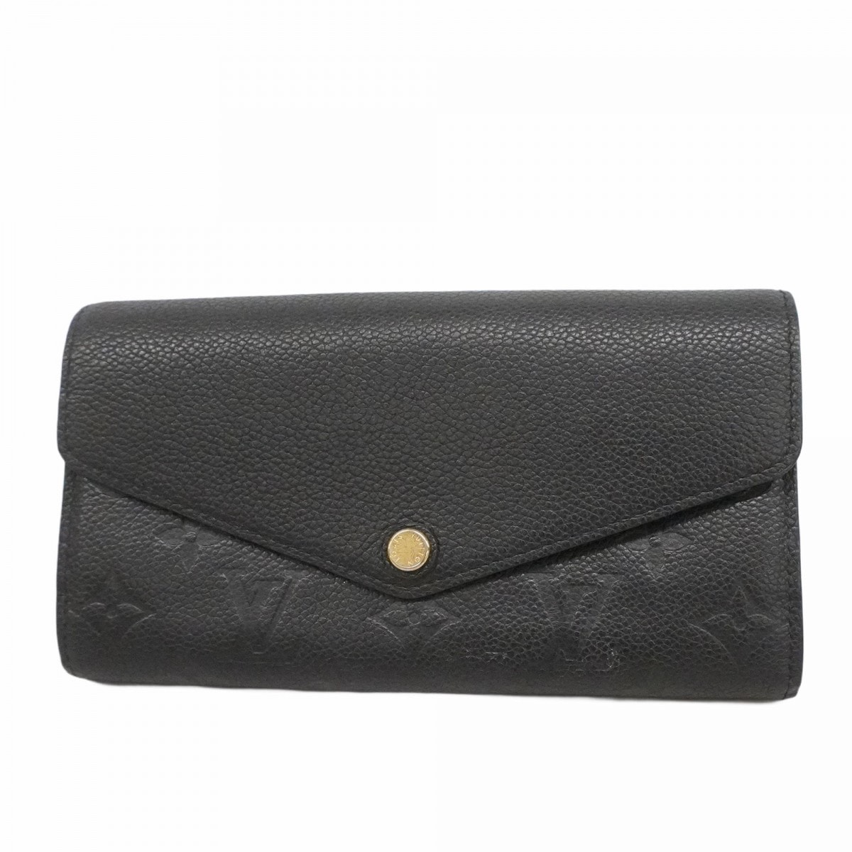 【6dc3409-k】ルイヴィトン 長財布 モノグラム・アンプラント ポルトフォイユサラ M82257 ノワール【中古】レディース