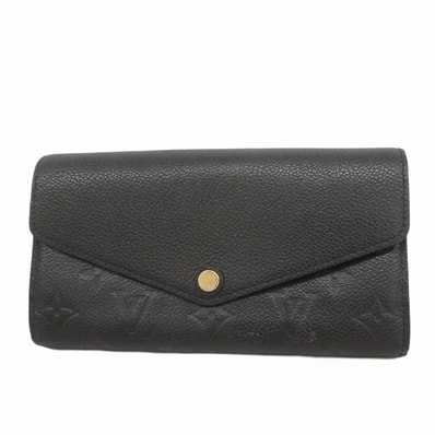 【6dc3409-k】ルイヴィトン 長財布 モノグラム・アンプラント ポルトフォイユサラ M82257 ノワール【中古】レディース