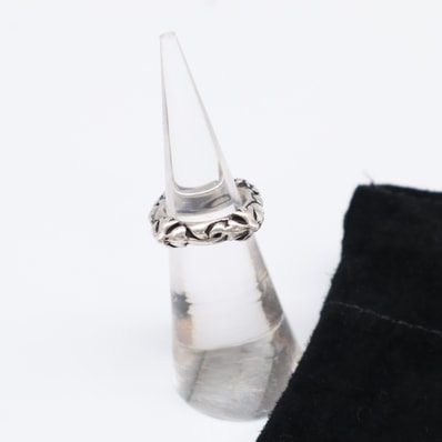 CHROME HEARTS クロムハーツ SBT バンドリング 2号 - リング・指輪 シルバー シルバー メンズ