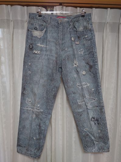 Supreme HJR Trompe Loeil Loose Fit Jean "Blue"