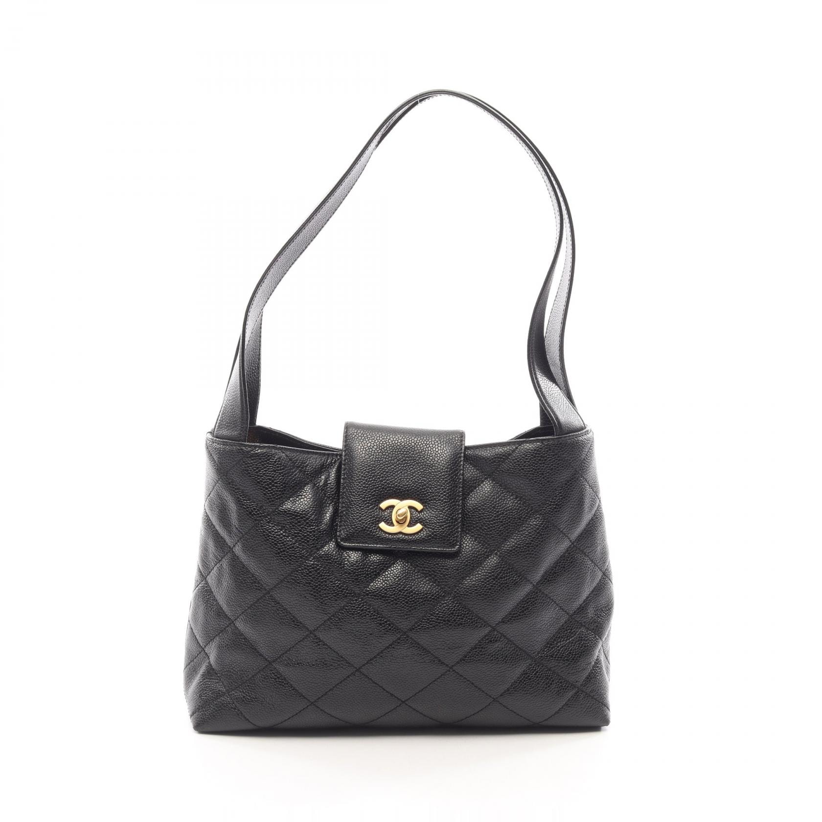 シャネル CHANEL マトラッセ ショルダーバッグ バッグ キャビアスキン(グレインドカーフ) レディース ブラック系 【中古】