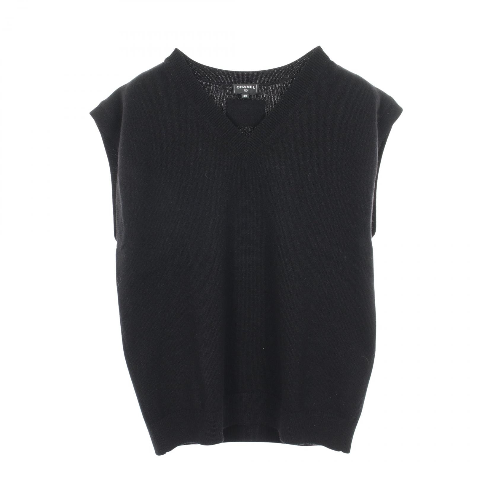 シャネル CHANEL ココマーク ニット ベスト 衣料品 トップス カシミヤ レディース ブラック系 P81416K11815 【中古】
