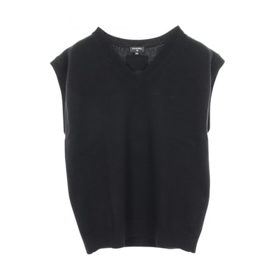 シャネル CHANEL ココマーク ニット ベスト 衣料品 トップス カシミヤ レディース ブラック系 P81416K11815 【中古】
