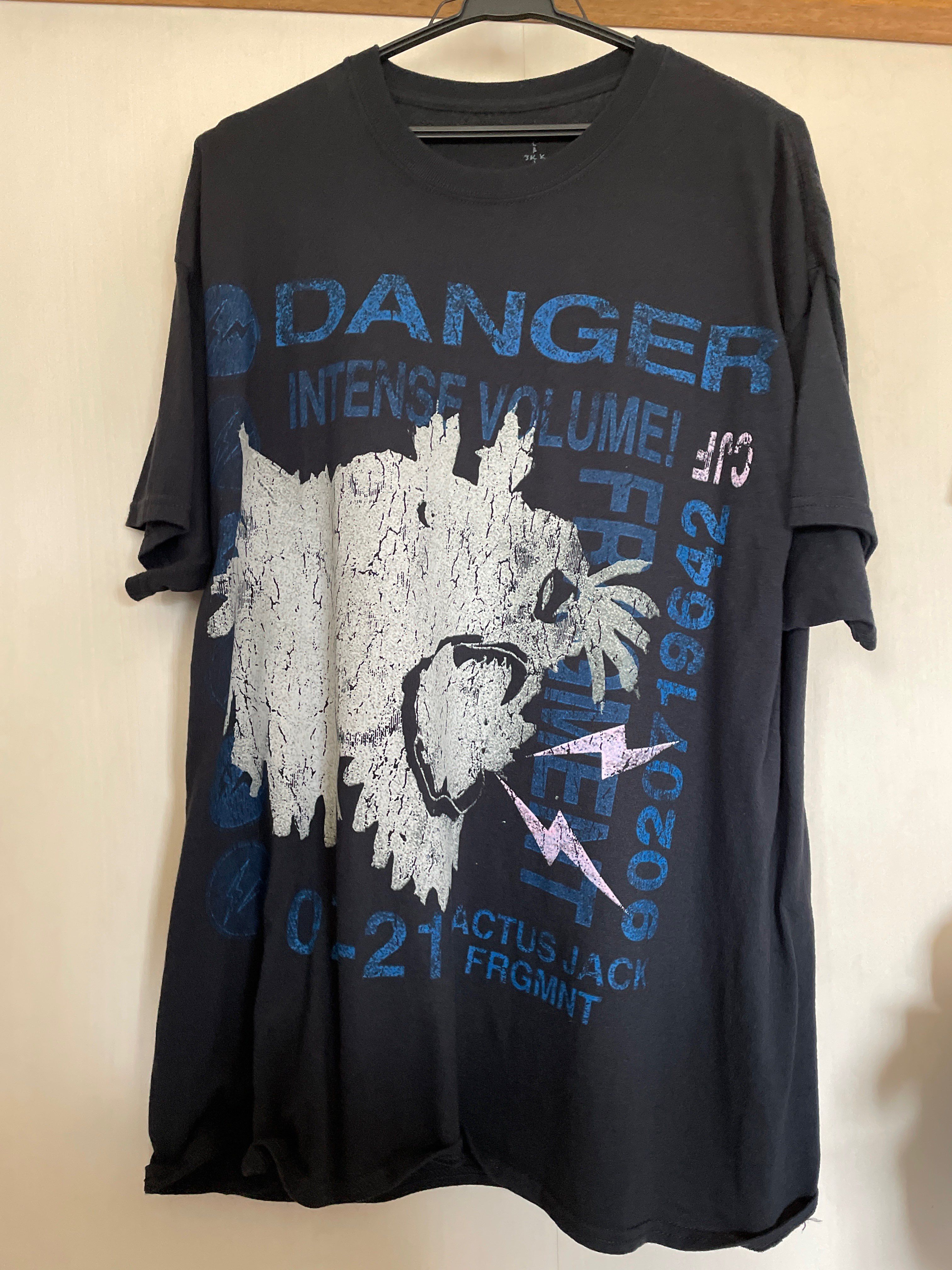 Travis Scott Cactus Jack For Fragment Danger Tee "Black"