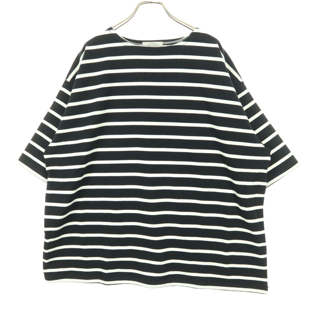 美品 JOURNAL STANDARD relume ジャーナルスタンダードレリューム ボーダー柄 半袖 カットソー M ネイビー