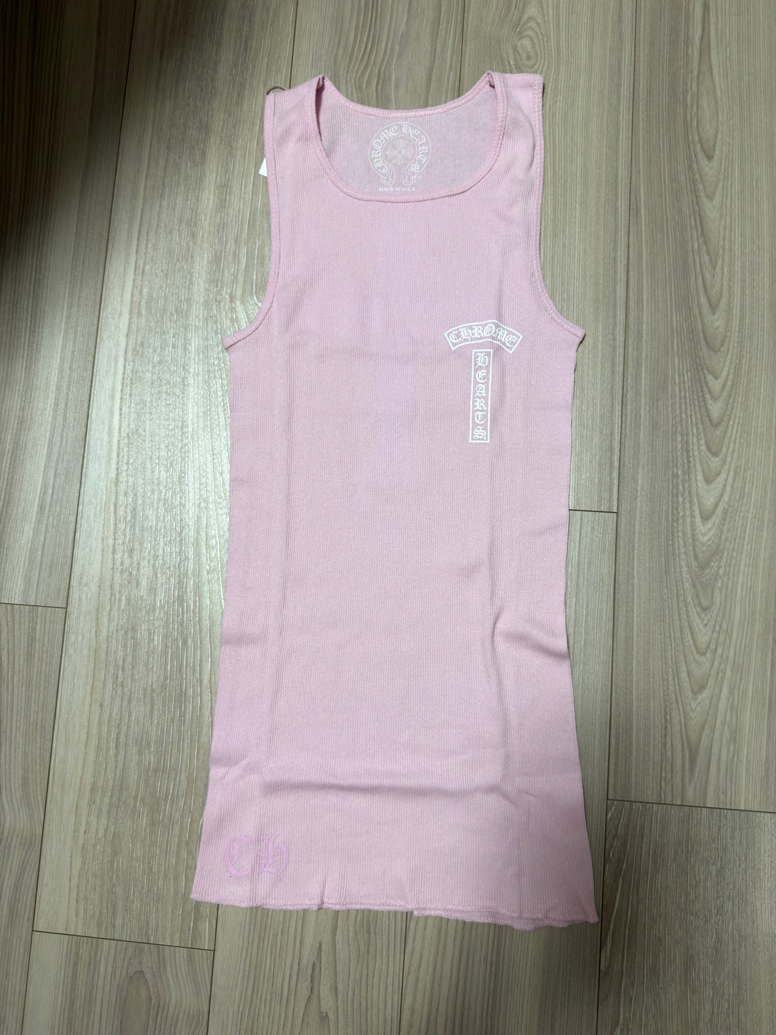 クロムクロムハーツ RIB TANK バッククロスプリントタンクトップ