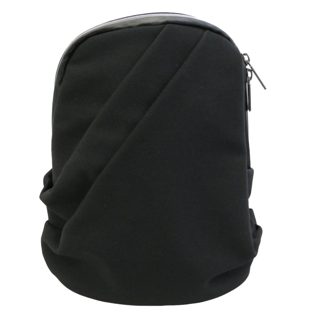 Yohji Yamamoto POUR HOMME ヨウジヤマモトプールオム 26SS HP-I06-860 GABARDINE NYLON TUCK SLING BAG タックスリング バッグ ブラック系【中古】