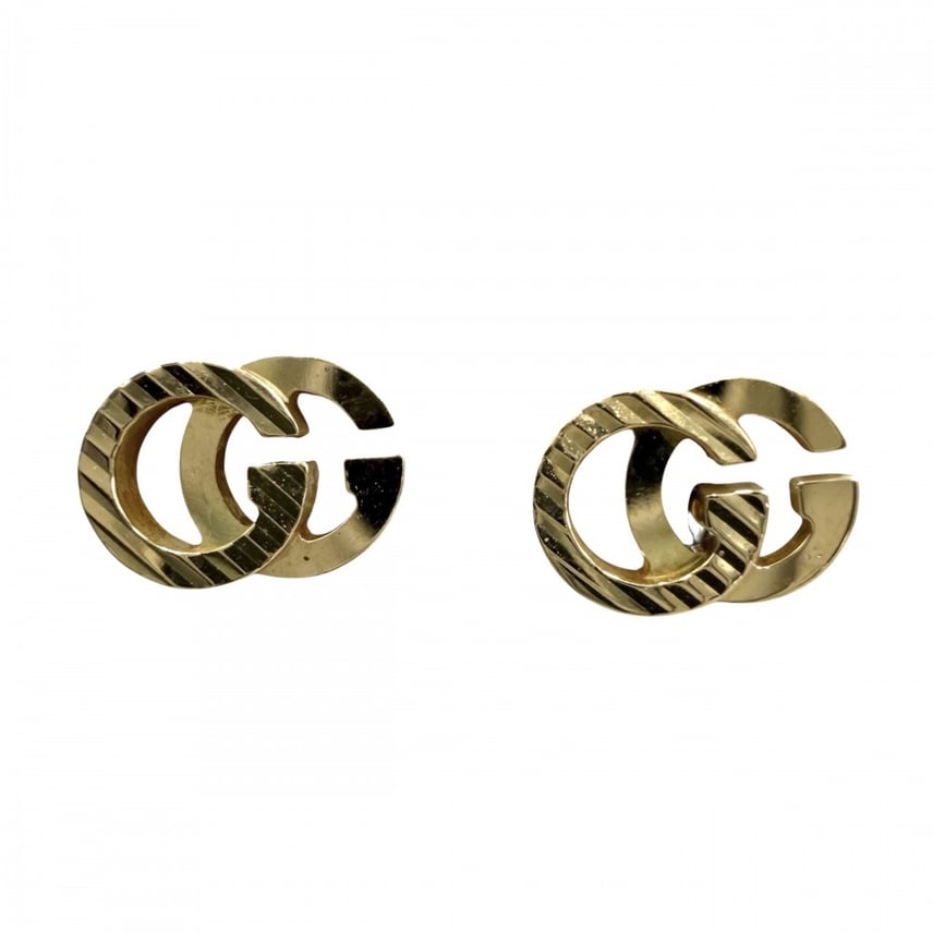 B (目立った傷や汚れなし)】GUCCI グッチ ピアス GGランニング 18金YG B (目立った傷や汚れなし)】GUCCI グッチ ピアス GGランニング 18金YG