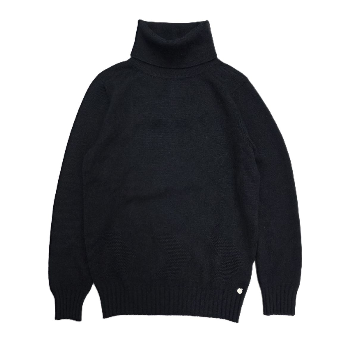 HERMES エルメス カシミヤ 100% タートル ハイネック セーター ニット 36 カシミヤ ブラック レディース【中古】
