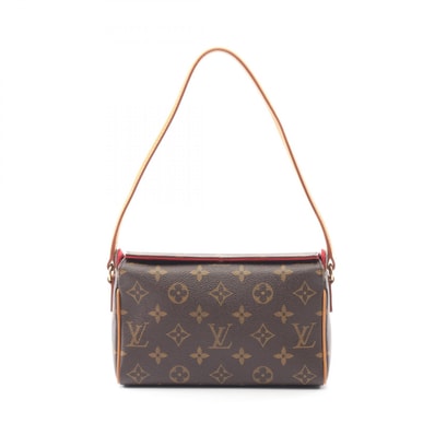 ルイ・ヴィトン LOUIS VUITTON レシタル モノグラム ハンドバッグ バッグ PVCコーティングキャンバス レザー モノグラム レディース ブラウン系 M51900 【中古】