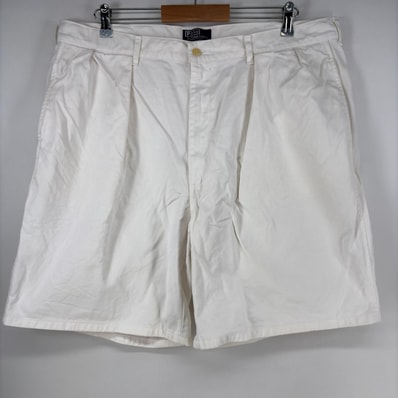 古着 90's/90年代 ポロ・ラルフローレン POLO RALPH LAUREN USA製 ショートパンツ ハーフパンツ チノパン ポロチノ w40 ホワイト メンズ