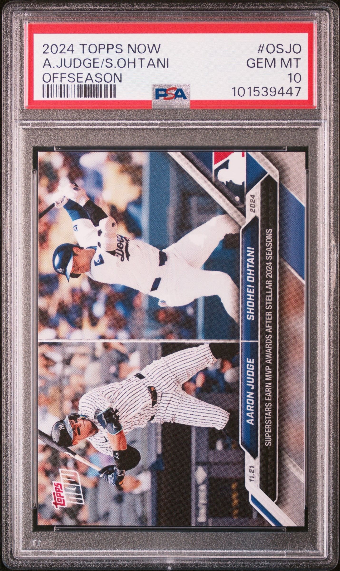 アーロンジャッジ / 大谷翔平 [OS-JO](2024 MLB トップスナウカード「LOOK FOR DUAL RELICS DUAL AUTO or DUAL AUTO-RELICS」)