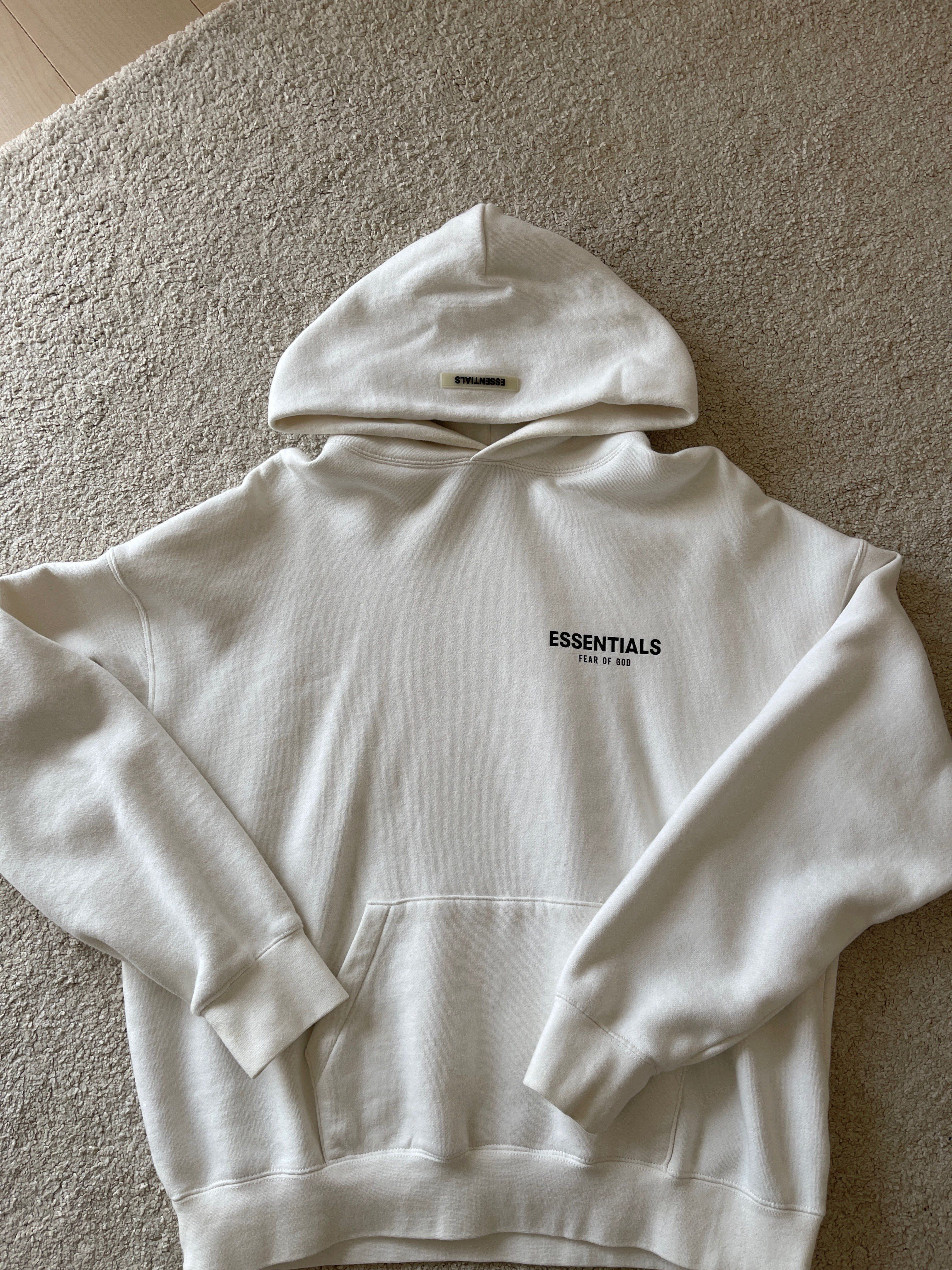 FEAR OF GOD ESSENTIALS Photo Pullover Hoodie "White"