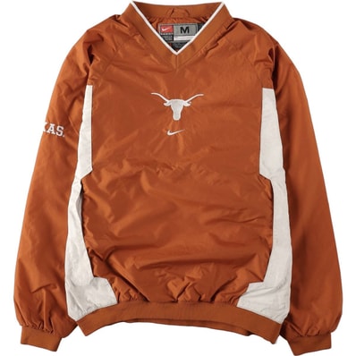 古着 00年代 ナイキ NIKE TEAM Vネック センターロゴ カレッジ ナイロンプルオーバー メンズM相当/eaa671815