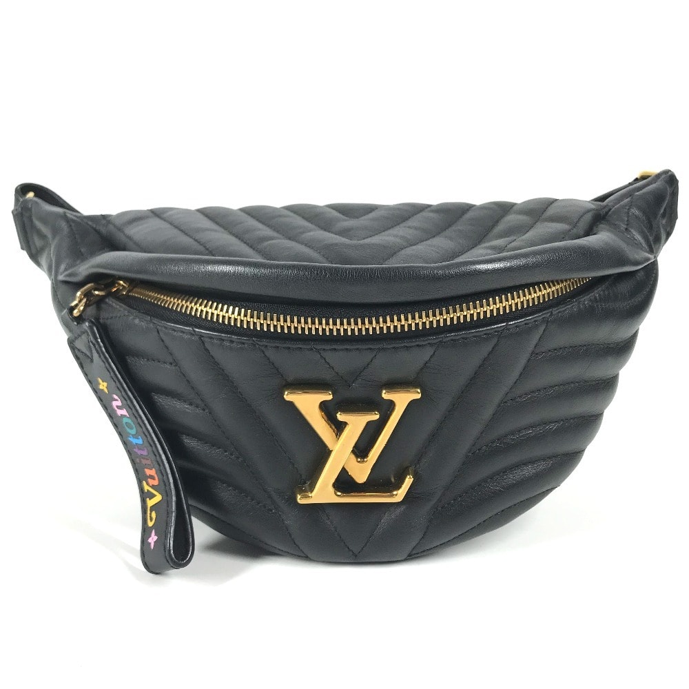 ルイヴィトン LOUIS VUITTON バムバッグ M53750 ニューウェーブ カバン ベルトバッグ ウエストバッグ ボディバッグ レザー ブラック