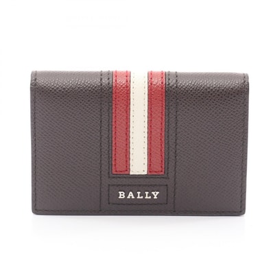 バリー BALLY トレインスポッティング カードケース アクセサリー レザー メンズ ブラウン系 / レッド系 / ホワイト系 【中古】