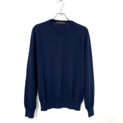 LOUIS VUITTON LVロゴニットセーター Navy
