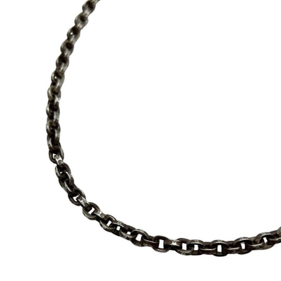 CHROME HEARTS クロムハーツ シルバーペーパーチェーンネックレス 18インチ インボイス付属 正規品 / 41094