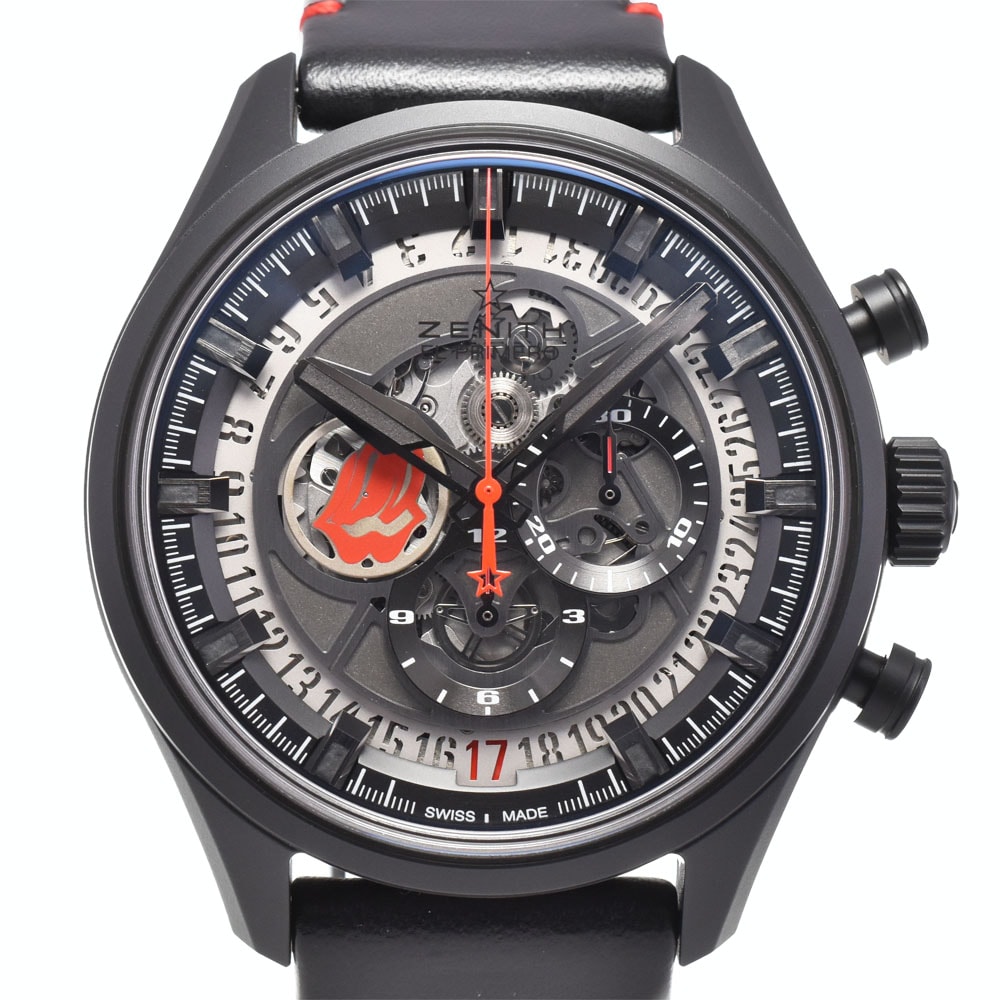 値下 ゼニス ZENITH 49.2521.400 エル・プリメロ トリビュート トゥ ザ・ローリング・ストーンズ メンズ 美品 内箱付き M#145529