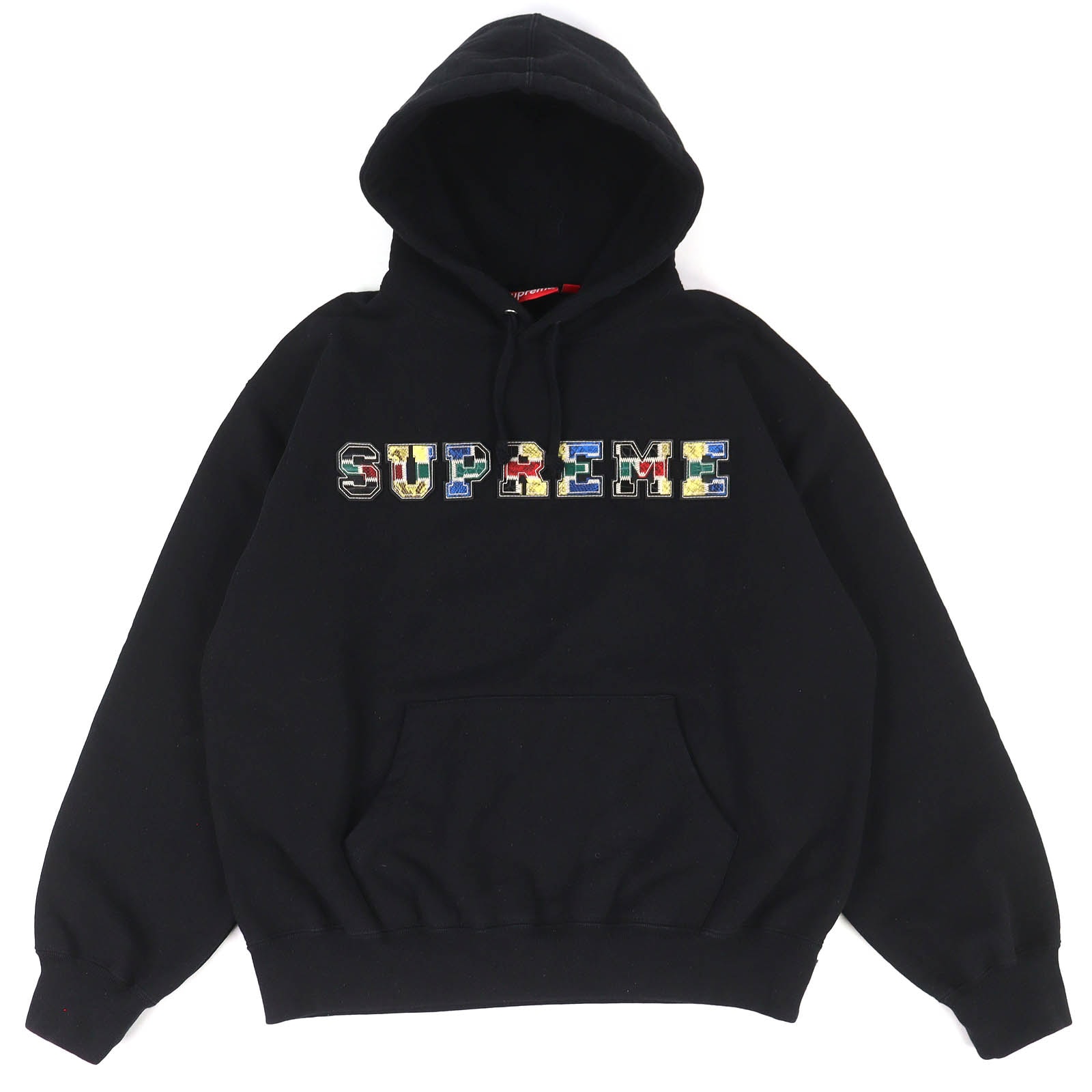 美品 シュプリーム カレッジエイト パッチワーク パーカー S FW23SW58