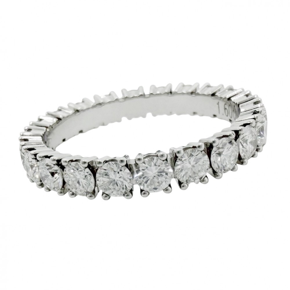 CARTIER カルティエ 指輪 フルエタニティ デスティネ リング ジュエリー アクセサリー パヴェ 52サイズ Pt950プラチナ    ダイヤモンド 約11.5号 レディース 約3.4g 美品【中古品】
